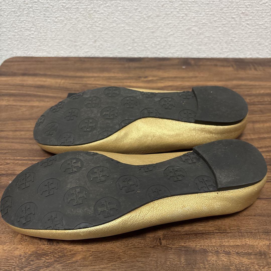 Tory Burch トリーバーチ フラットシューズ パンプス ゴールド