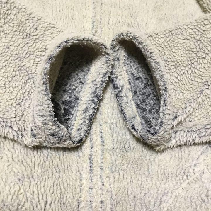 超希少デザイン ベージュ フリースジャケット デカポケ bCB9T-m46813156699 OLD L.L.bean 国産新品