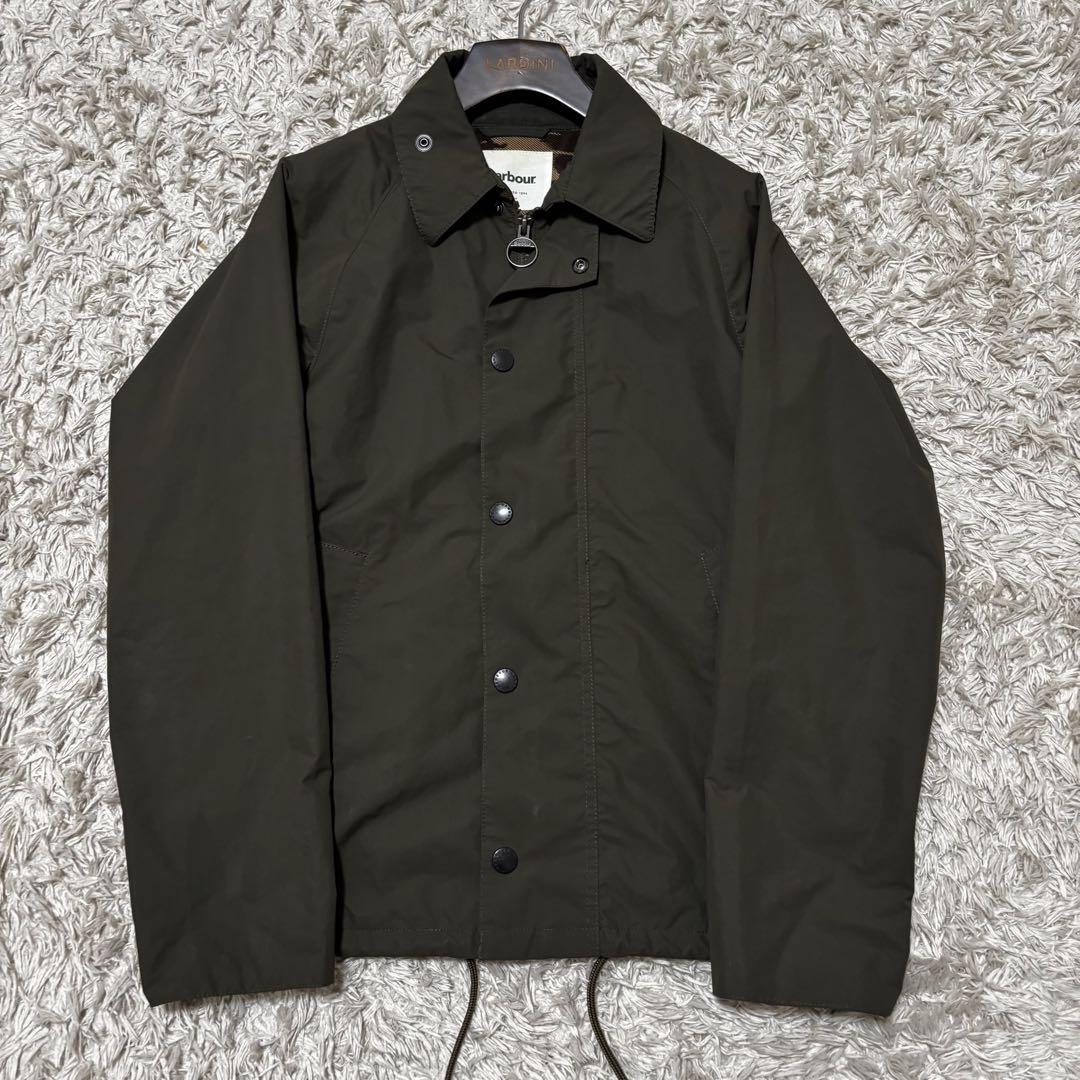 【良品】Barbour NEW TRANSPORT JACKET カーキ S