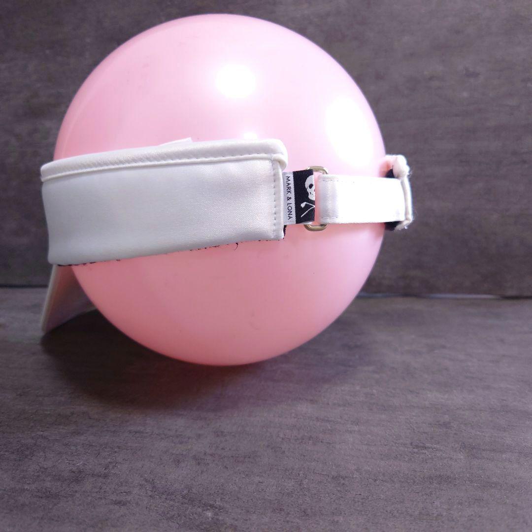 極美品 MARK&LONA GOLF モノトーン ロゴ サンバイザー - メルカリ