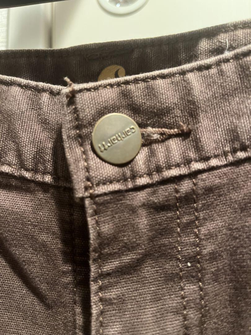 carhartt☆ブラウンダックダブルニーペインターパンツused品