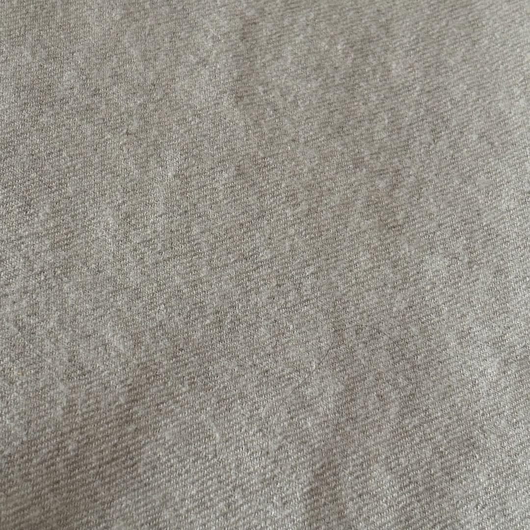美品　Honnete ワイドストール ウールリネン ウォッシュドツイル