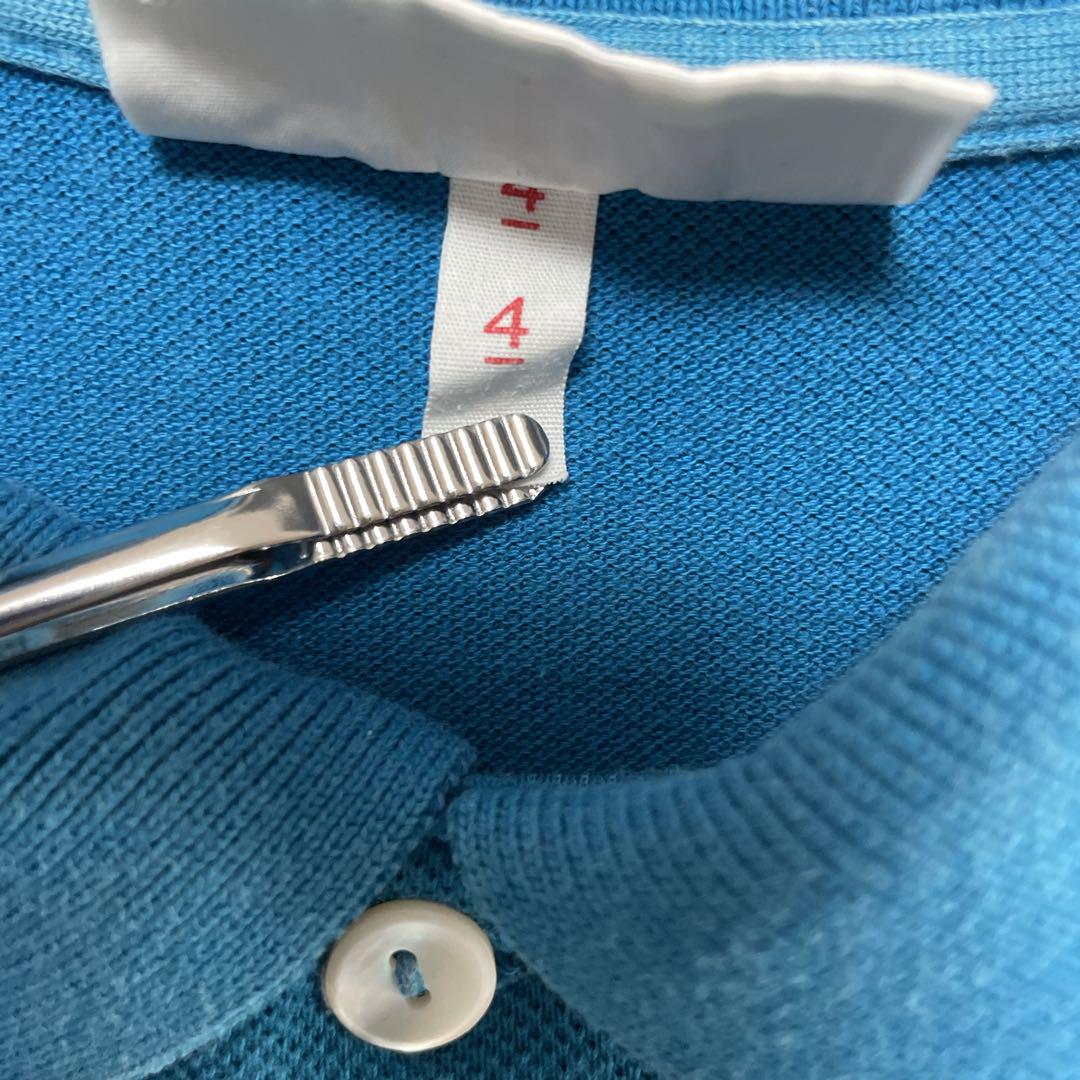 LACOSTE ラコステ 刺繍入り 鹿の子半袖ポロシャツ ヴィンテージ 古着