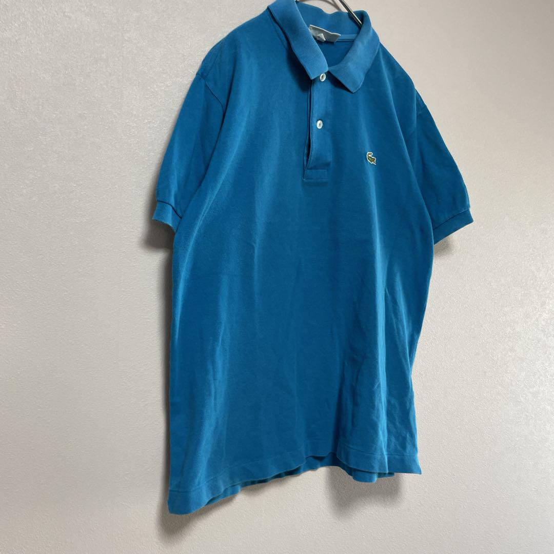 LACOSTE ラコステ 刺繍入り 鹿の子半袖ポロシャツ ヴィンテージ 古着