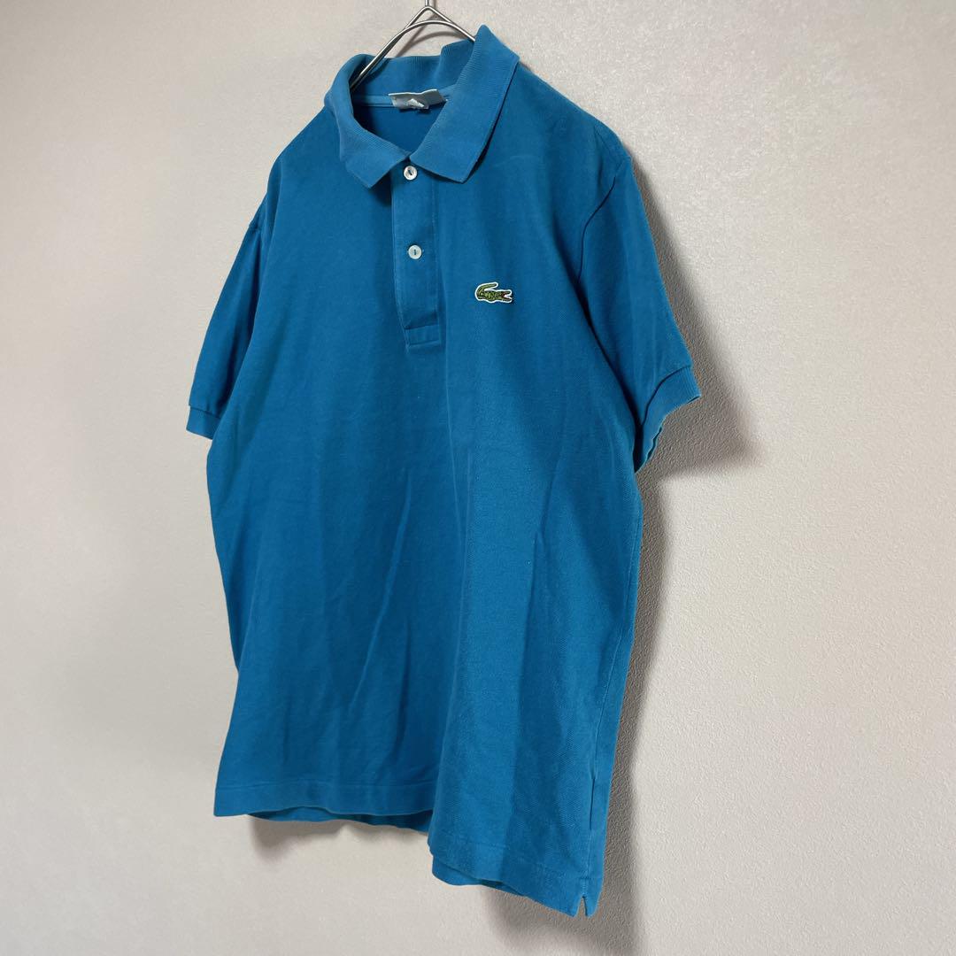 LACOSTE ラコステ 刺繍入り 鹿の子半袖ポロシャツ ヴィンテージ 古着