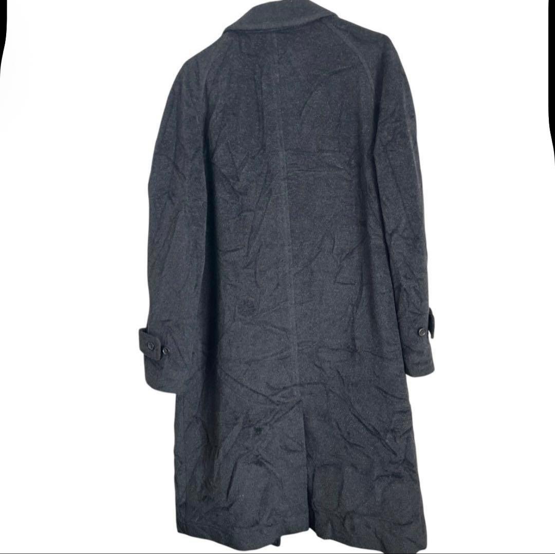 LADGATE』 アンゴラ混 日本製 ロングコート 48 ライトブラック - メルカリ