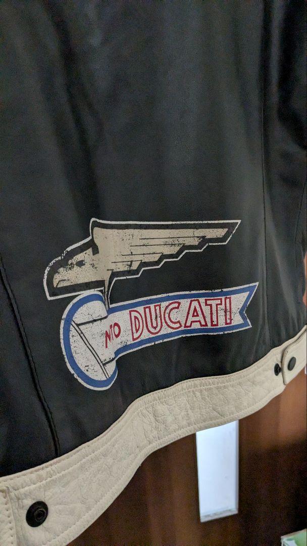 DUCATI　ライダースジャケット　レザー　サイズ52 XL相当