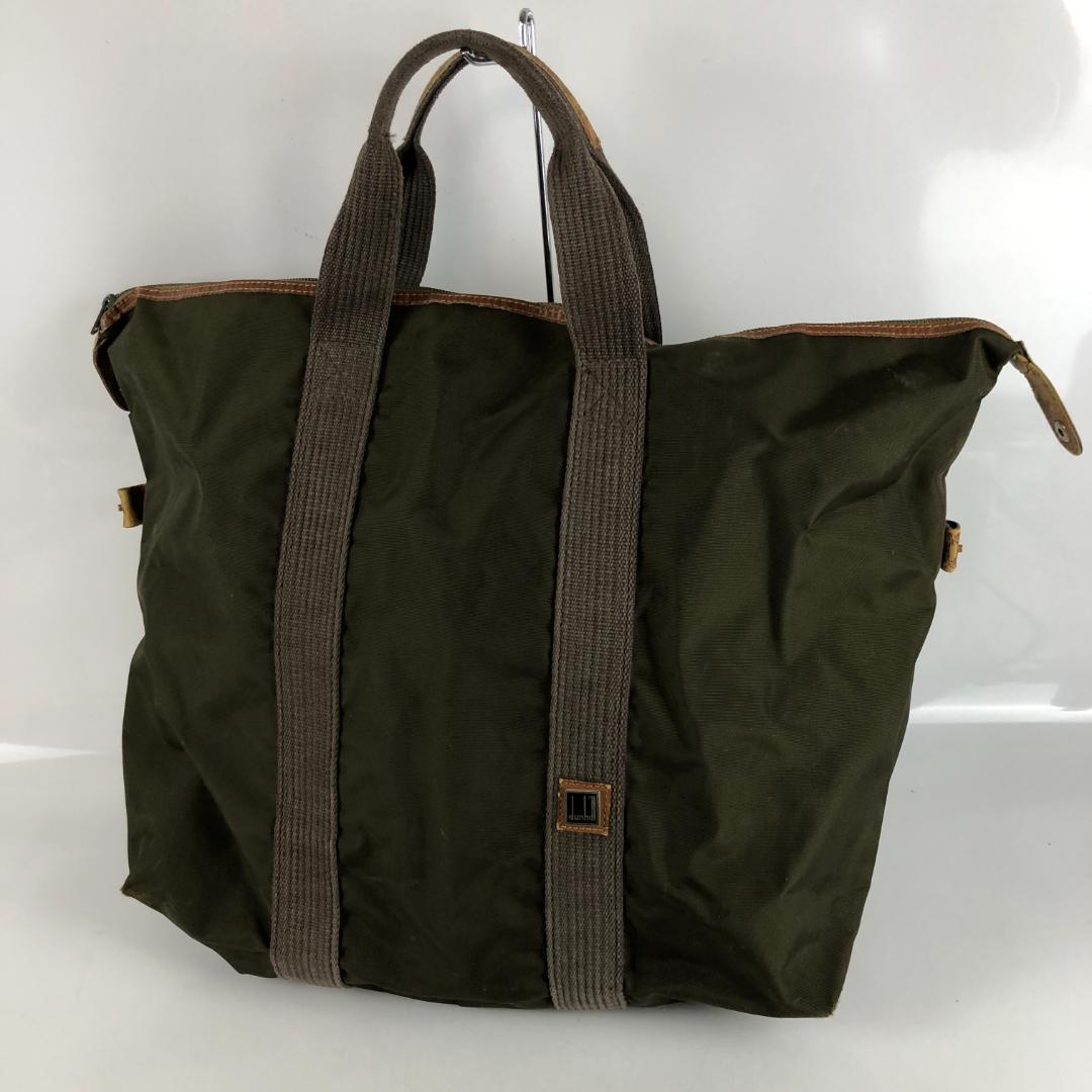 dunhill ダンヒル ボストンバッグ カーキ メンズ ブランド