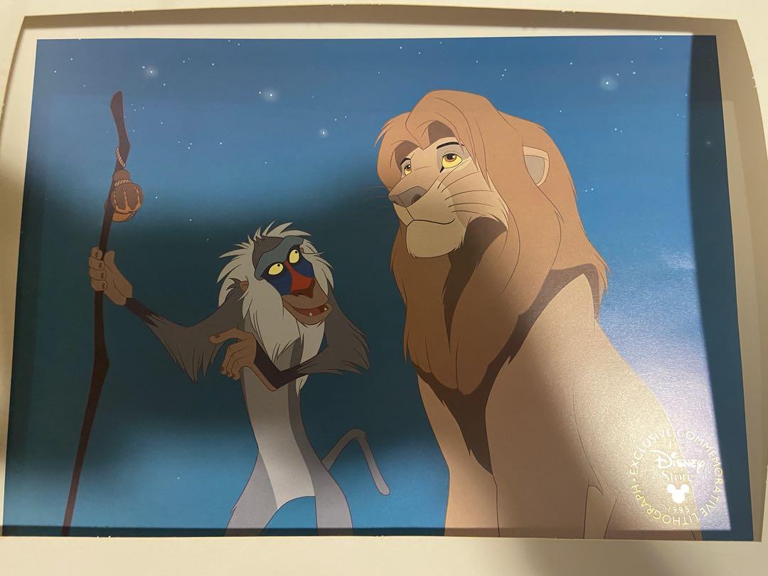ライオンキング ディズニー シンバ リトグラフ ポスター 絵画 壁絵 ライオンキング ディズニー シンバ リトグラフ ポスター 絵画 壁