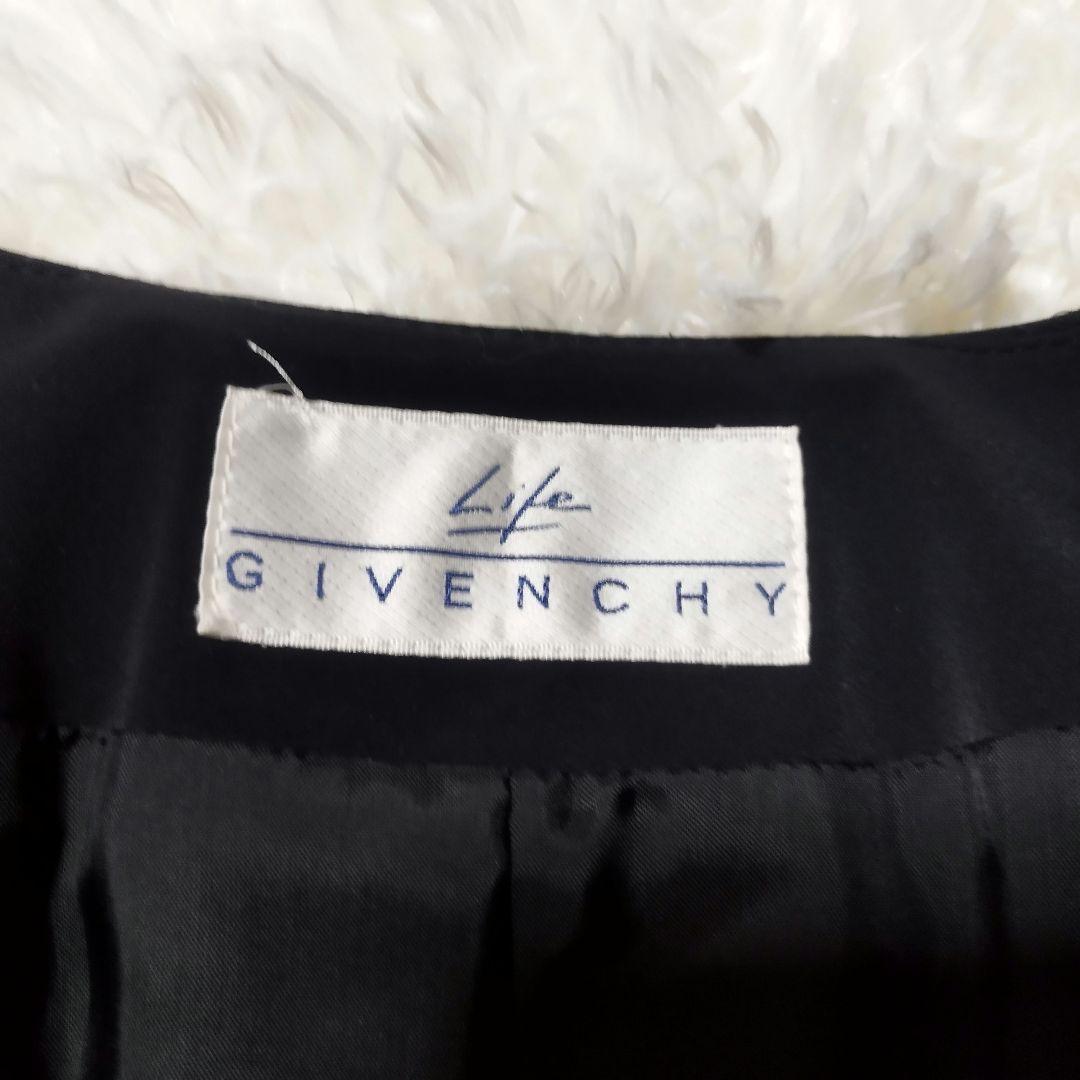 新発売 新商品 良品GIVENCHYLIFE 切り替えベロアジャケットヴィンテージ9号 ジャケット・アウター
