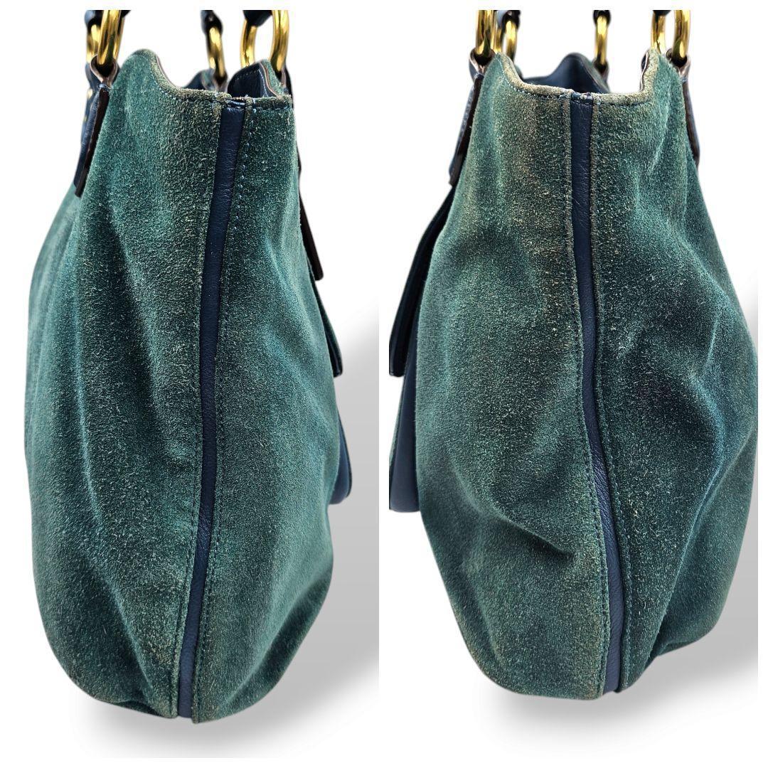店内商品がすべてレジにて半額！！ 良品 Y2K スエード A4収納可 肩掛け トートバッグ ソーホー COACH バッグ