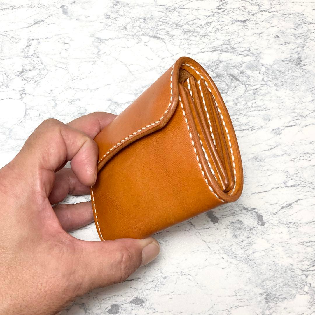 栃木レザー 三つ折り財布