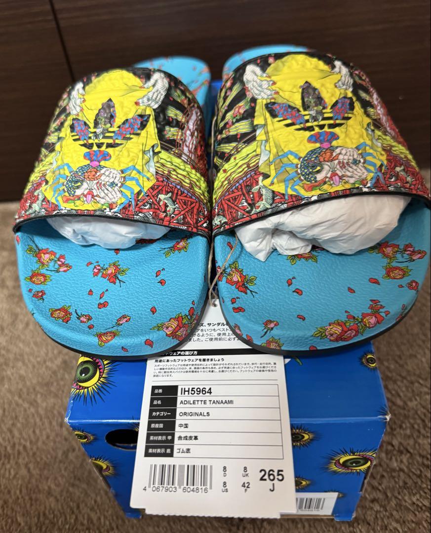 靴 Keiichi Tanaami adidas Adilette Tanaami