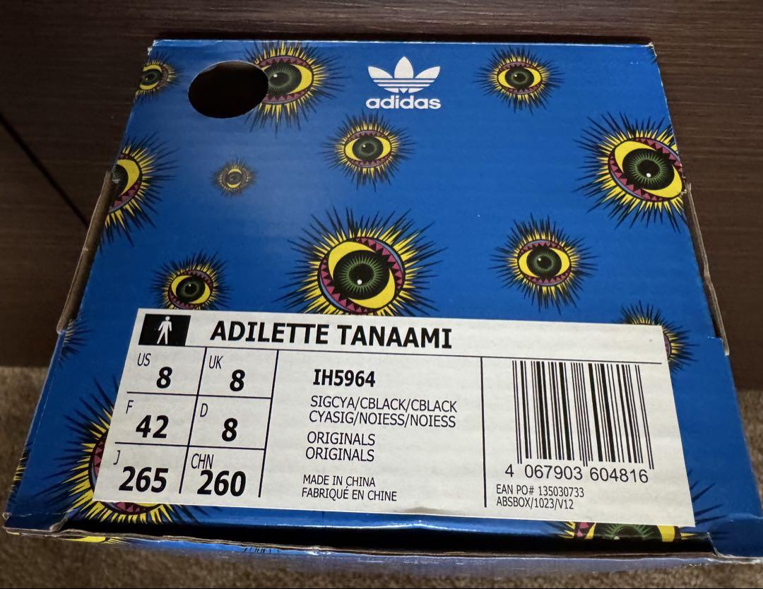 靴 Keiichi Tanaami adidas Adilette Tanaami