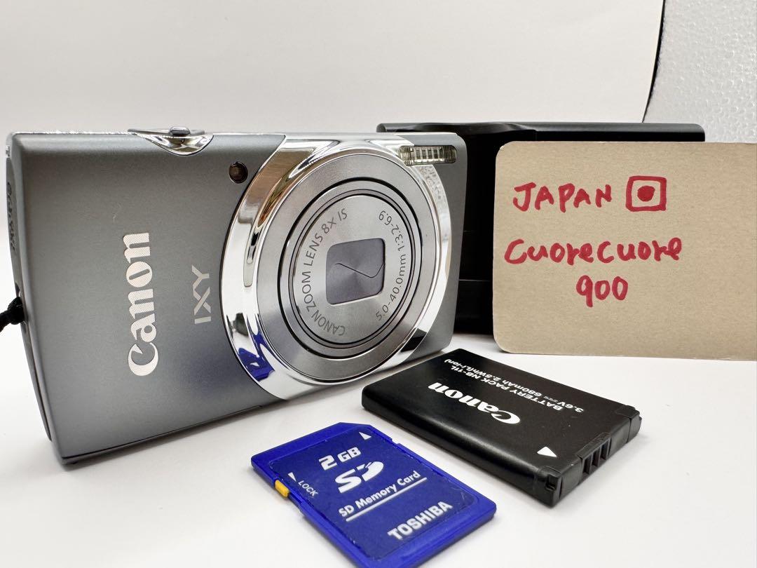 【美品】キャノン Canon IXY130 GY イクシィ デジカメ グレー