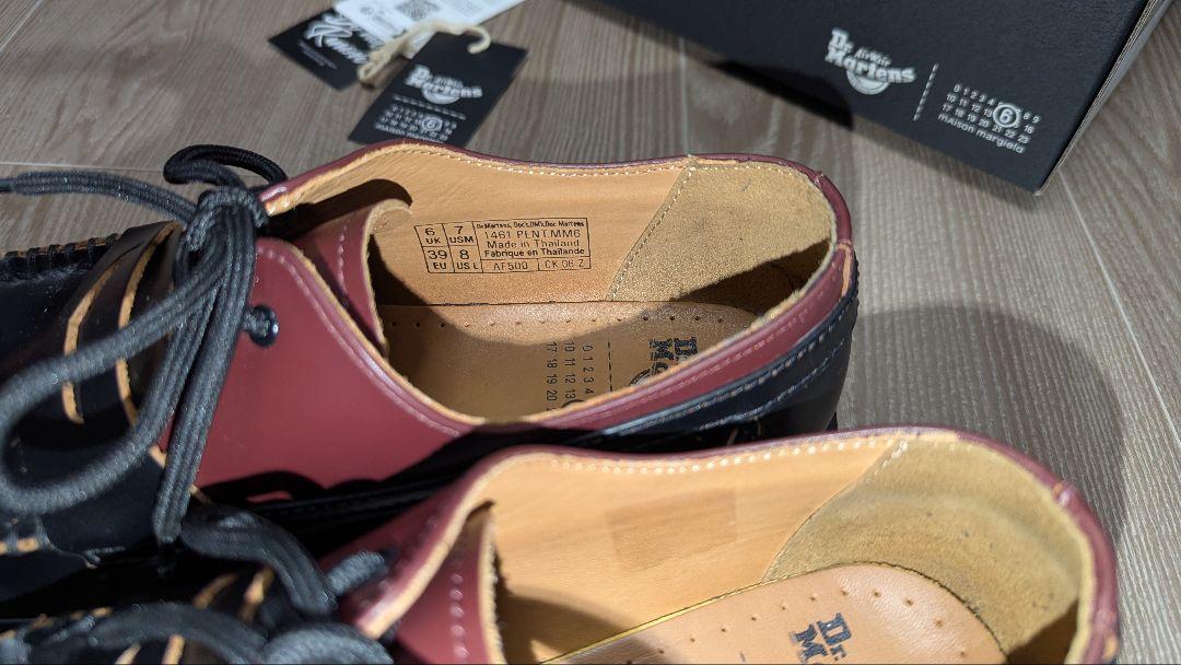 箱付MM6 x Dr. Martens 1461 ローファー　uk6 マルジェラ