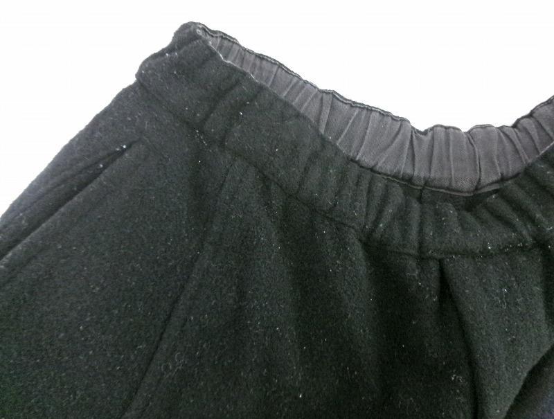 ブラック コムデギャルソン デザインウールパンツ GARCONS 変形