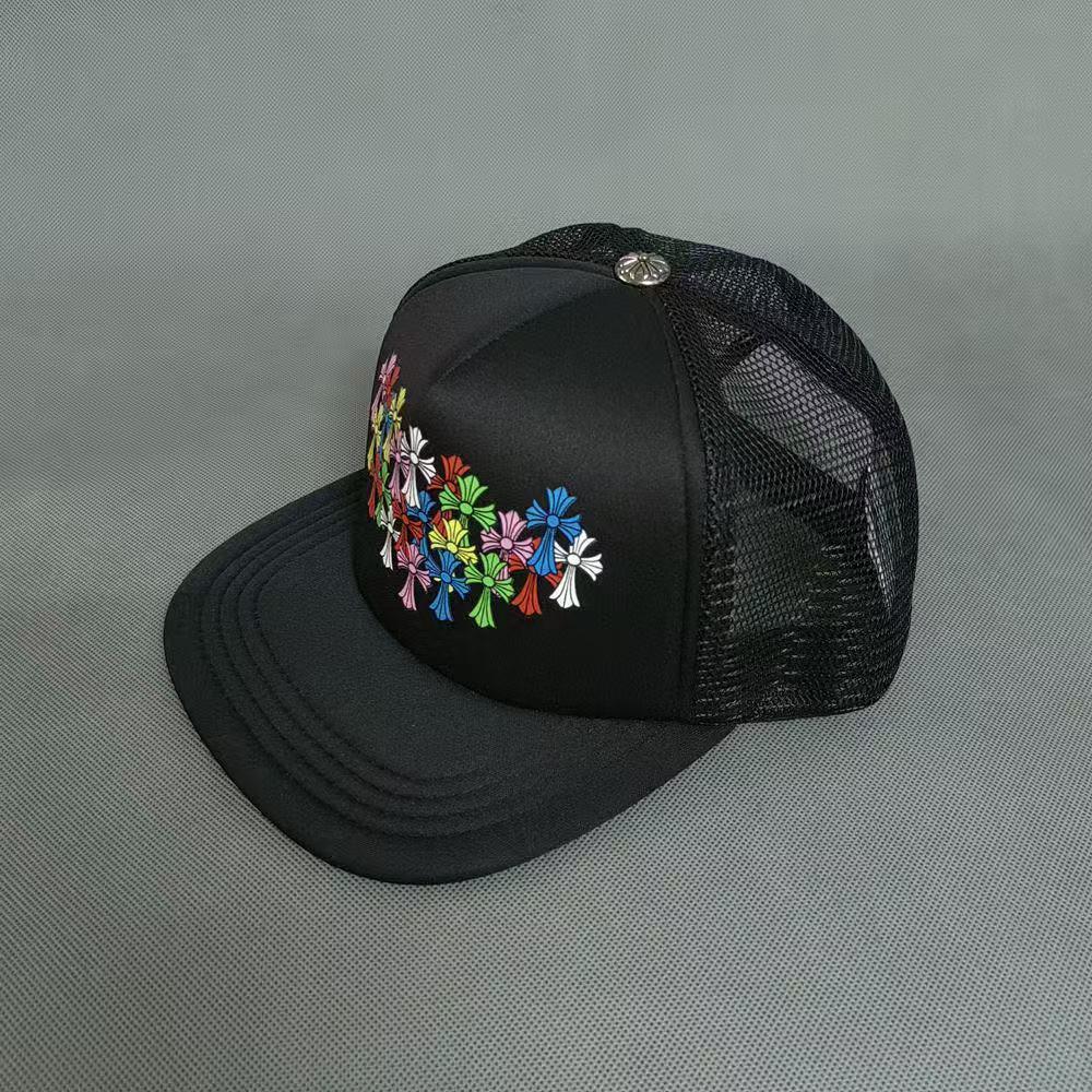 CHROME HEARTS カラフル花刺繍キャップ