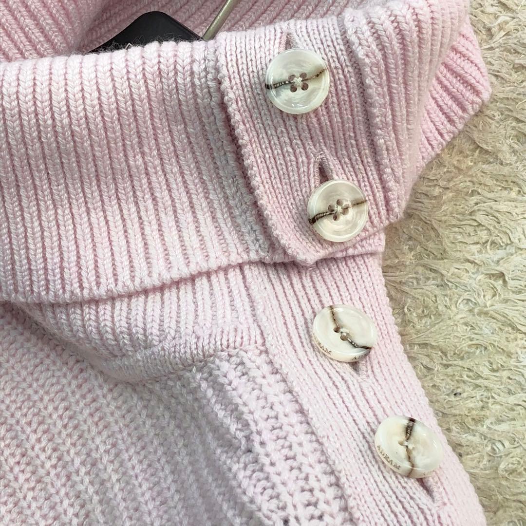 極美品✨アディアム タートルネック ニット カシミヤ100% ローズクォーツ F 極美品✨アディアム タートルネック ニット カシミヤ100% ローズクォーツ F