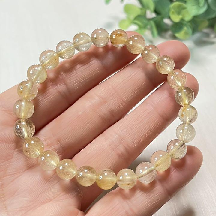7.5㎜-03】サゲニティッククォーツ ブレスレット - メルカリ 7.5㎜-03】サゲニティッククォーツ ブレスレット - メルカリ