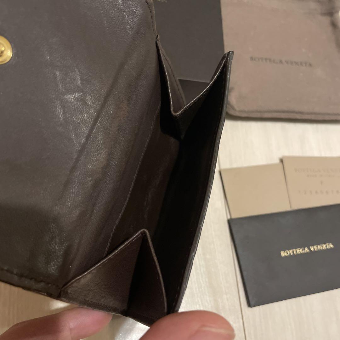 Bottega Veneta ダークブラウン 二つ折り財布