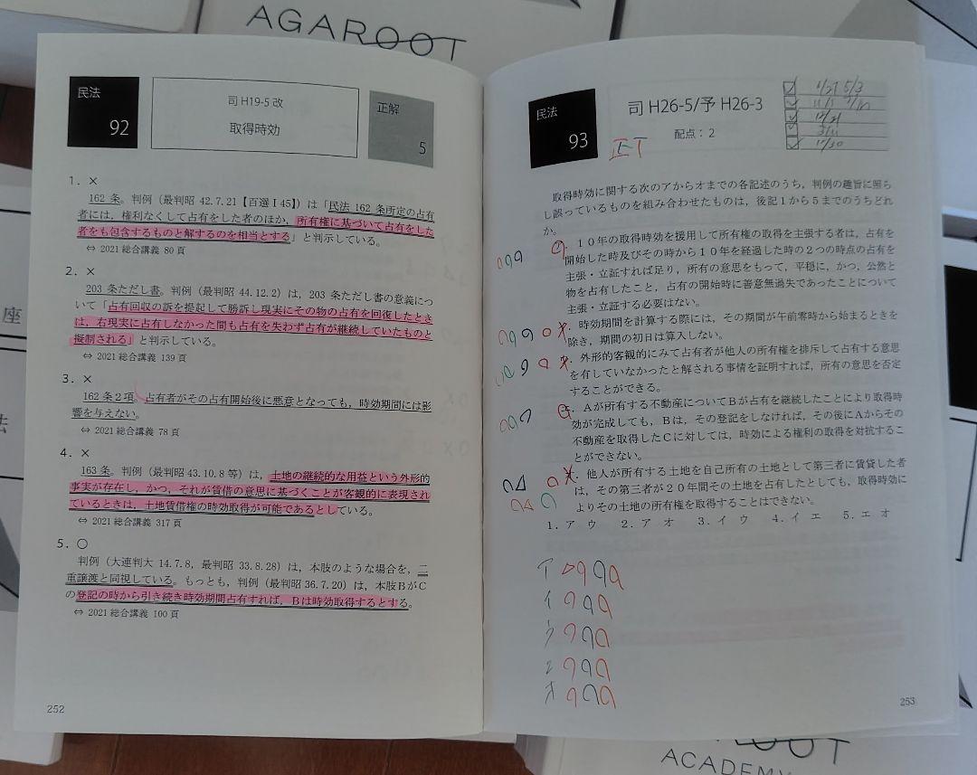 【8冊セット】アガルート短答過去問解析講座 司法試験 2021 アガルート 司法試験 2021 短答過去問解析講座 短答知識完成講座