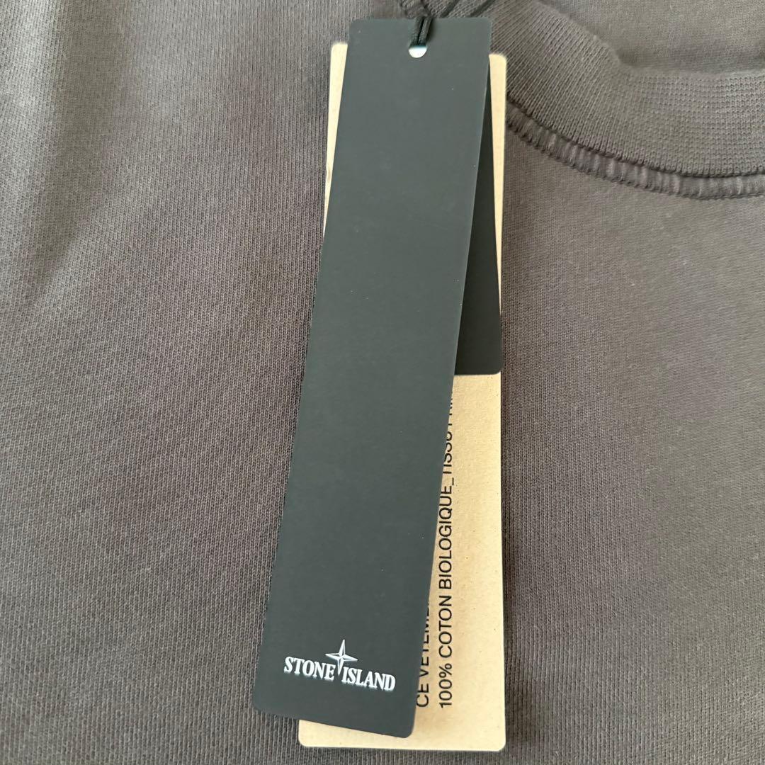 新品 STONE ISLAND ストーンアイランド スウェット ミネラルグレーS
