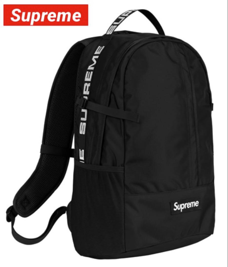 美品 シュプリーム SUPREME 18SS バックパック 黒