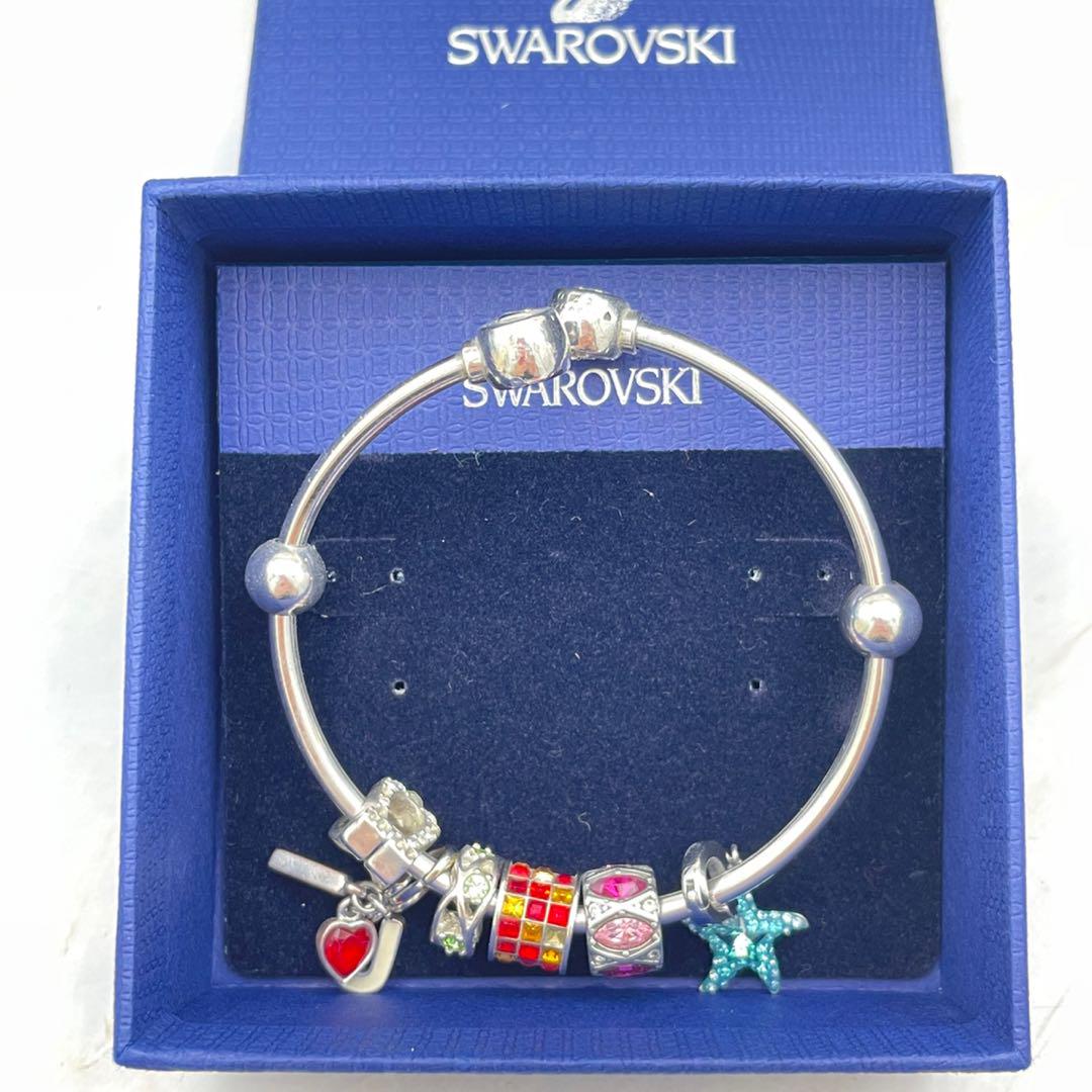 SWAROVSKI スワロフスキー バングル ブレスレット 925 - メルカリ