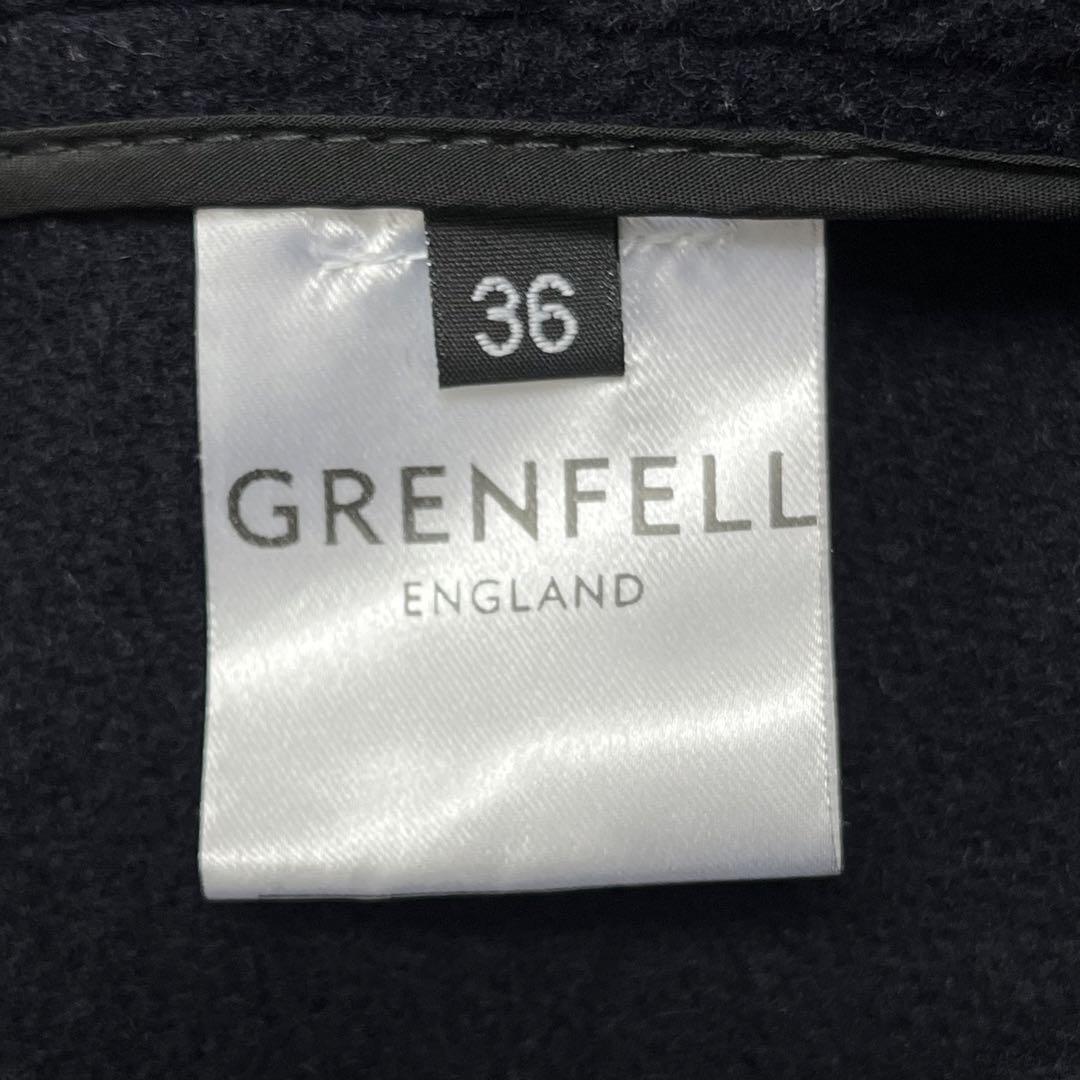 【英國製】GRENFELL / ダッフルコート 36  ネイビー  a-411