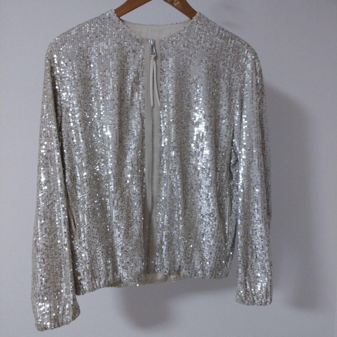 ZARA スパンコール ブルゾン