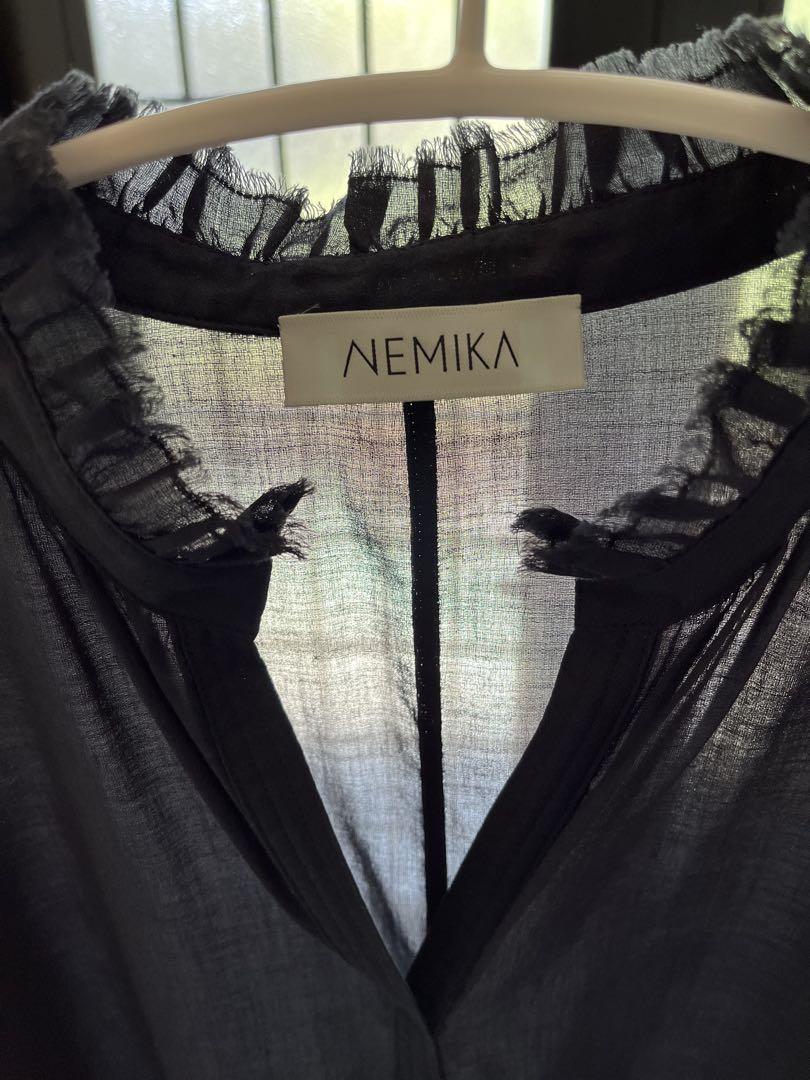 NEMIKA ネイビー 長袖チュニック - メルカリ