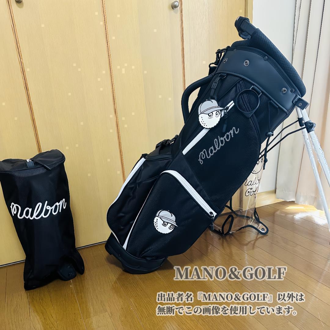 即日発送 マルボンゴルフ キャディバッグ Malbon Golf バック 黒HH 即日発送 マルボンゴルフ キャディバッグ Malbon Golf バック 黒HH
