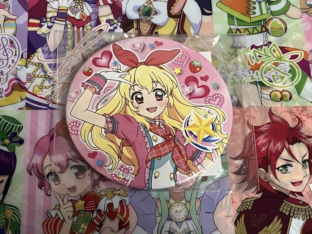 アイカツ 缶バッチミラー 75mm いちご