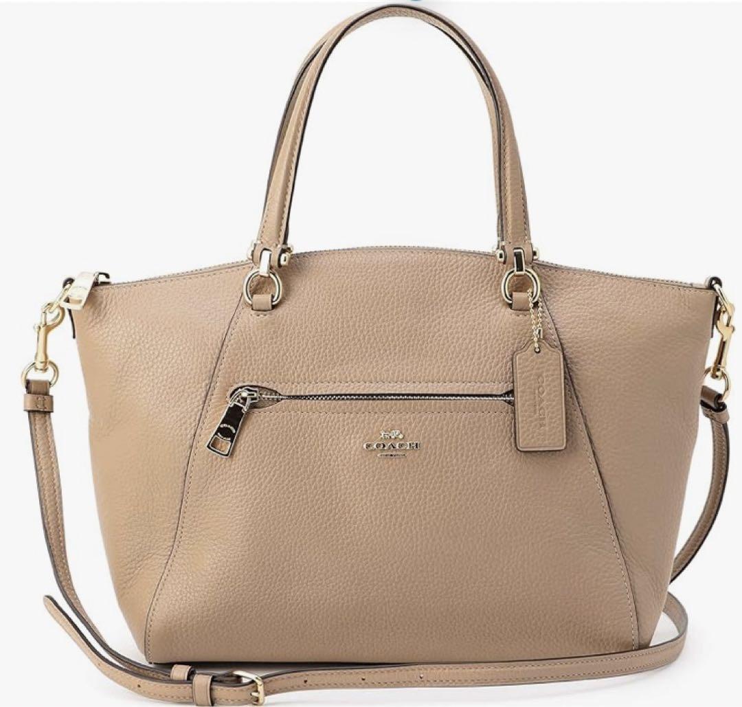 最終価格です!!COACH　ぺプルレザーハンドバッグ 3連休限定価格 COACH ショルダーバッグ ハンドバッグ ぺブルドレザー