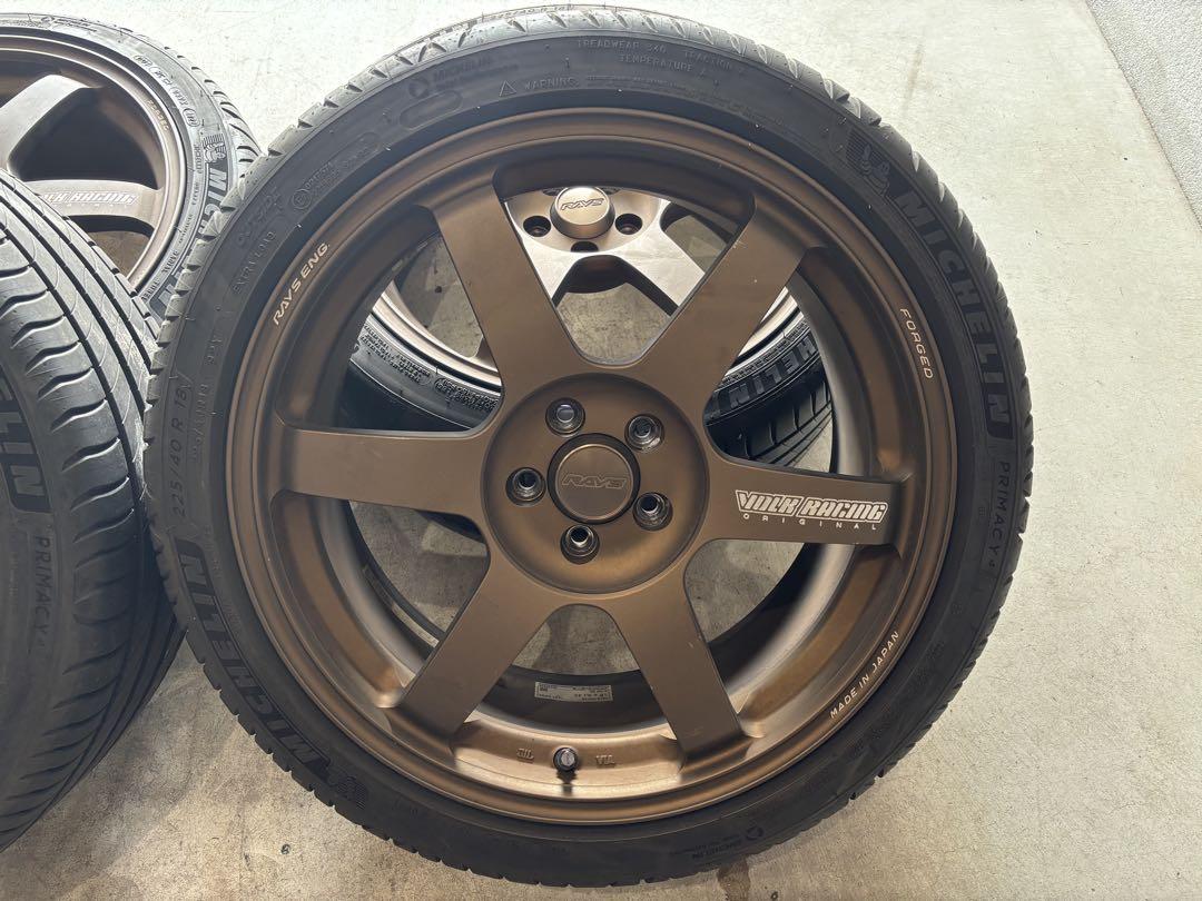 RAYS TE37 SAGA 18インチ タイヤホイールセット