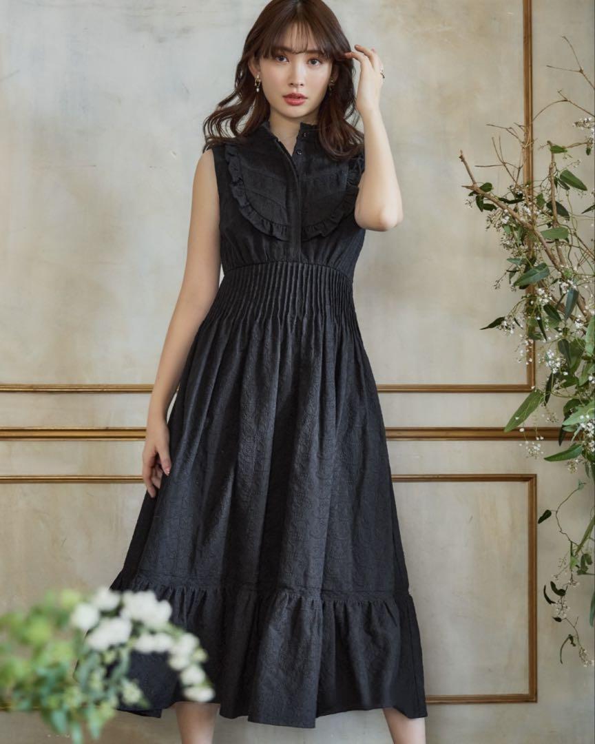 ワンピース Paisley Cotton Lace Long Dress