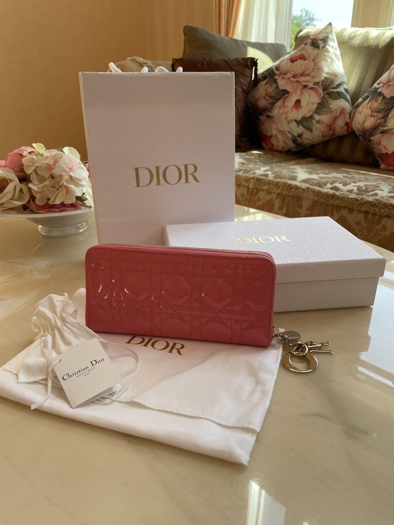 DIOR | Lady Dior Lotus ウォレット カナージュ パテントカーフ