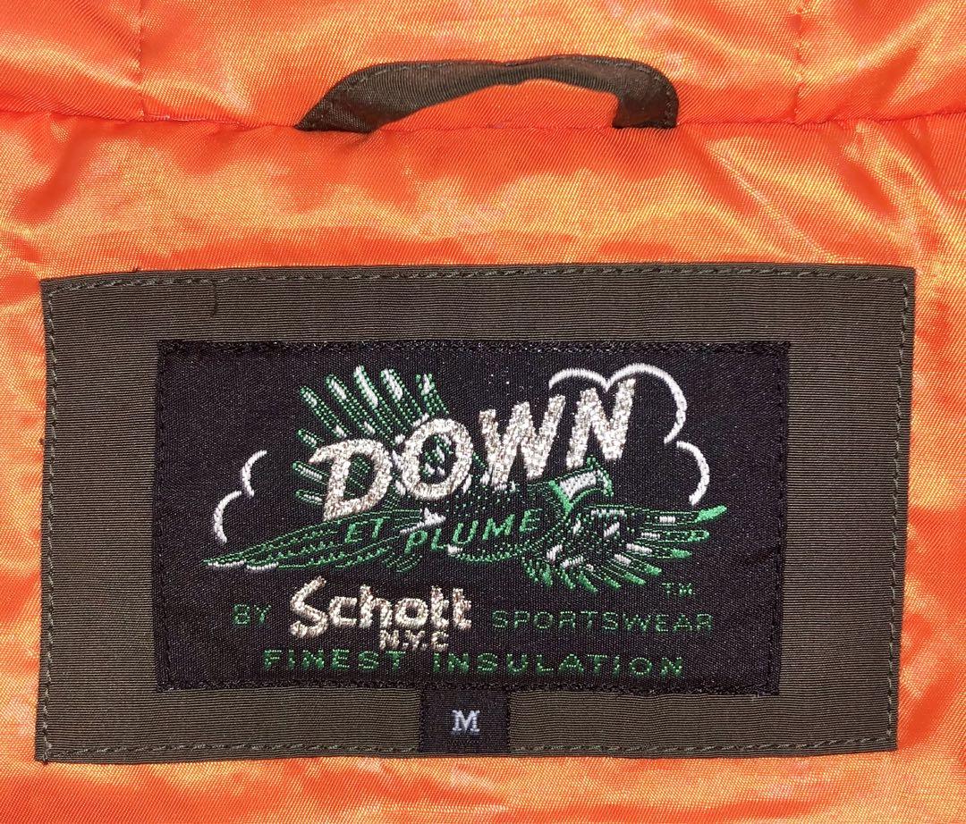 M 美品 SCHOTT シュノーケル ダウンパーカー ダウンジャケット ファー_画像1