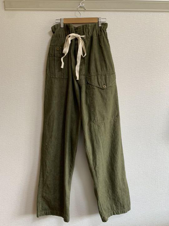 50s イギリス軍　グリーンデニム　デッドストック