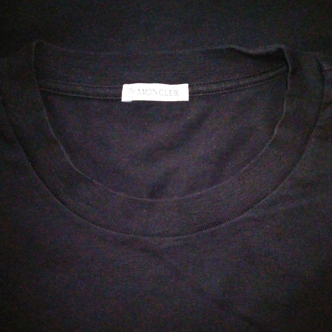 新品モンクレール　黒ワンポイントロゴ　Tシャツ　ブラック3XL　 MONCLER