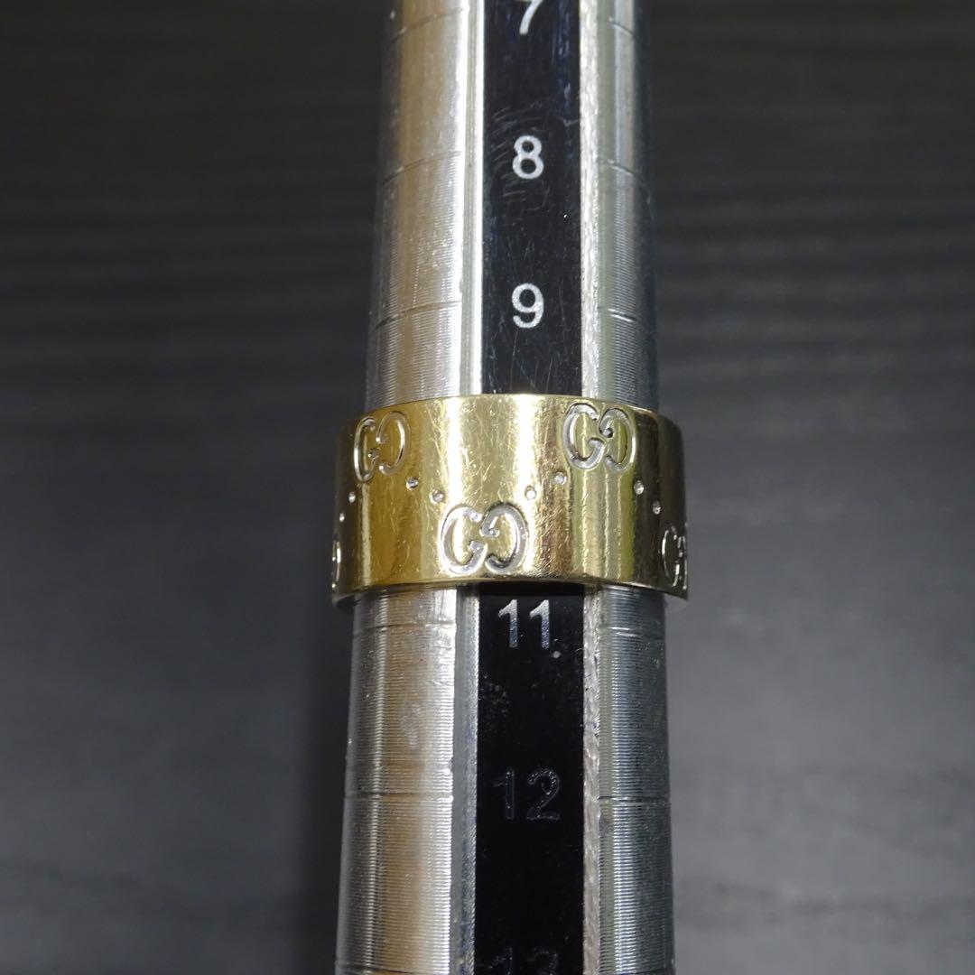 GUCCIグッチ750 (K18WG 18金)リング 9.0mm8.69g10号