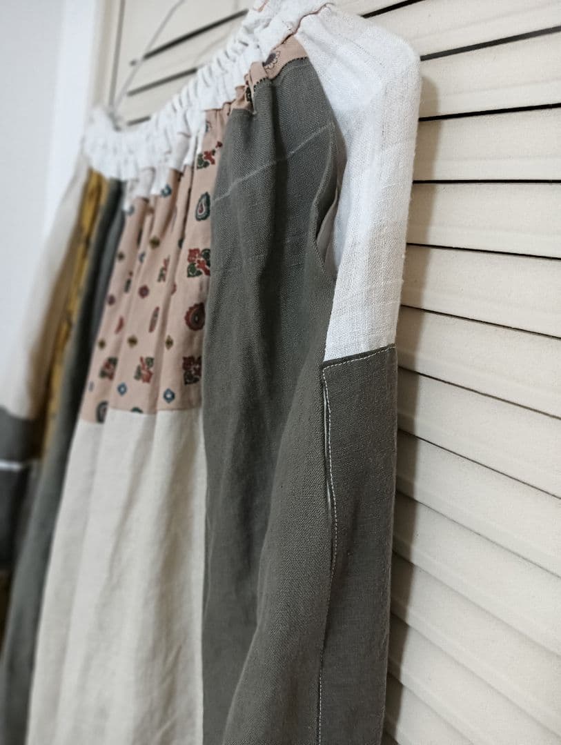 ハンドメイドパッチワーク上下セット