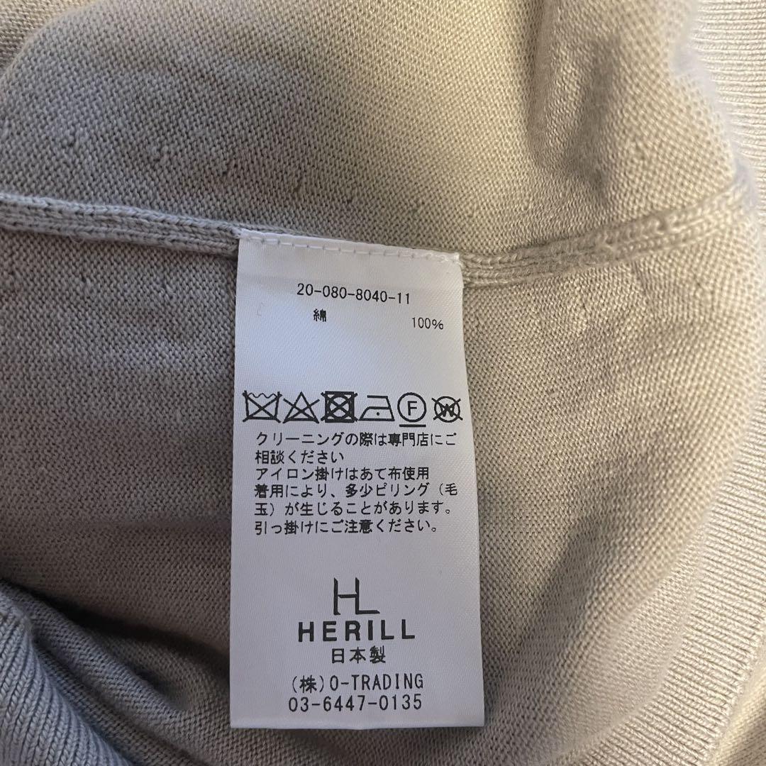 HERILL ヘリル COTTON CREWNECK SHORTSLEEVE - メルカリ