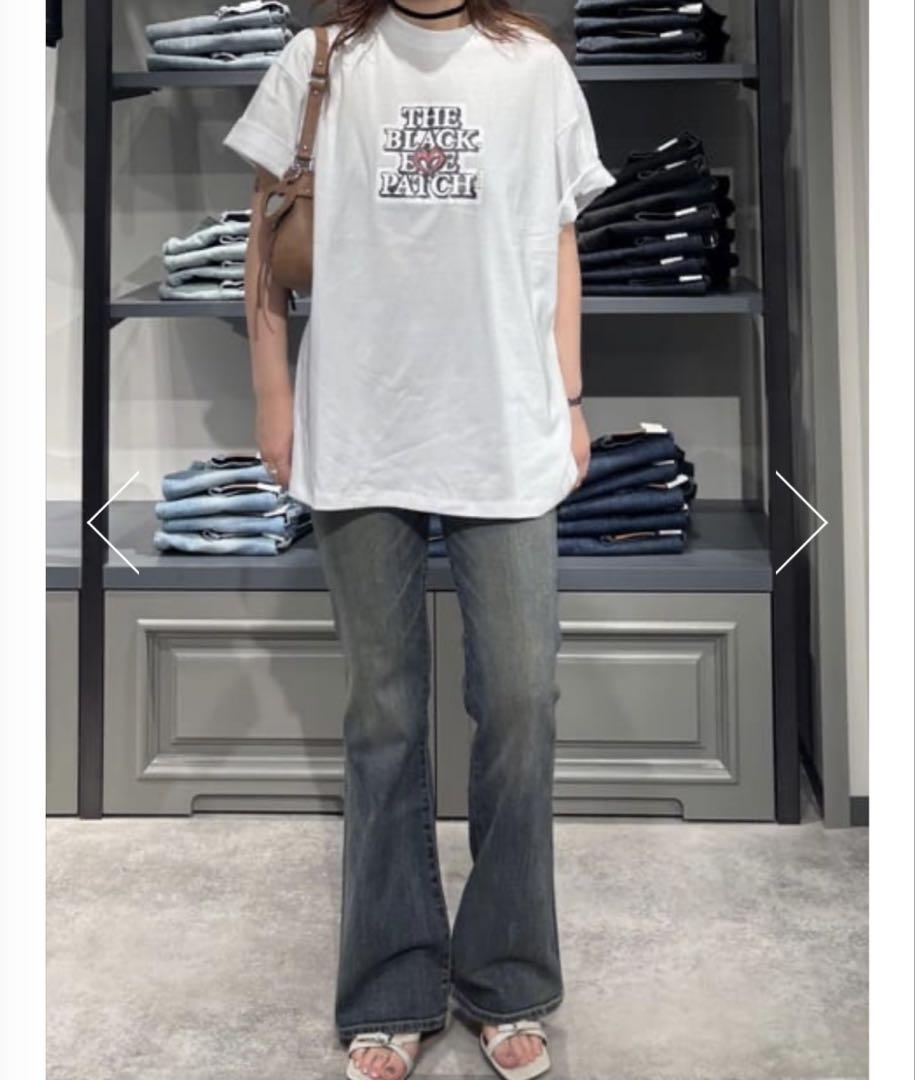MOUSSY blackeyepatch OG ラインストーンTEE white MOUSSY blackeyepatch OG ラインストーンTEE white - メルカリ