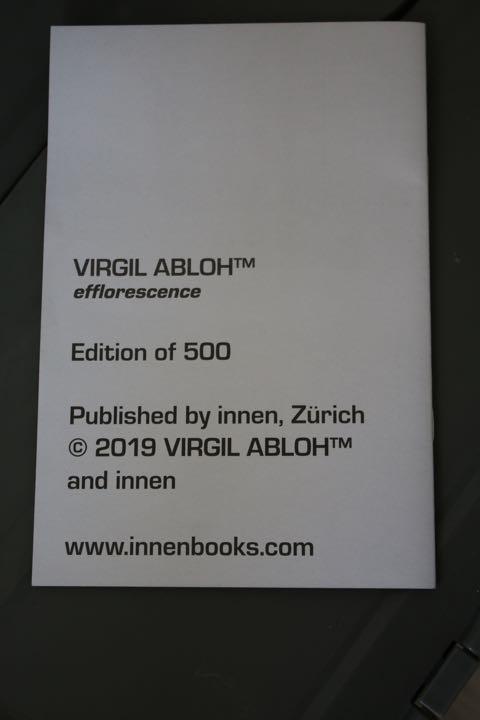 Virgil Abloh 世界500冊限定zine