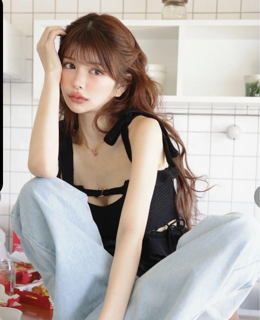 完売品♡Randy♡2wayストリングコアニットトップス 2wayストリングコアニットトップス – Randy