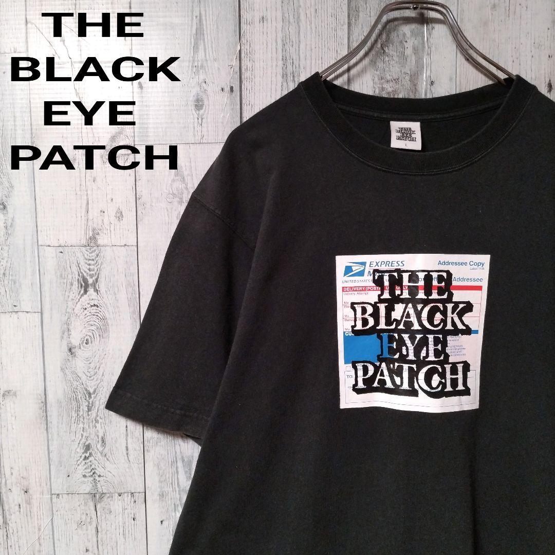a64【人気Lサイズ】ブラックアイパッチ☆ビッグロゴ　Tシャツ　最高デザイン