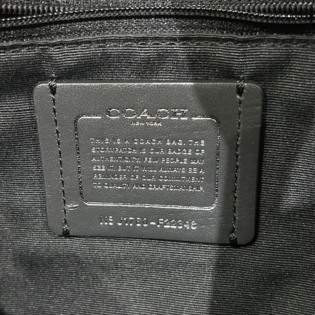 極美 COACH 2way ショルダーバッグ キャリーオール F22348