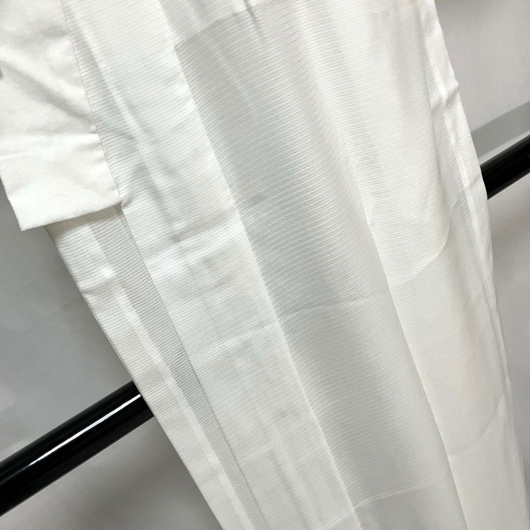 C670正絹　夏用　絽　長襦袢　半衿・衣紋抜き付　未使用しつけ付極美品　着物